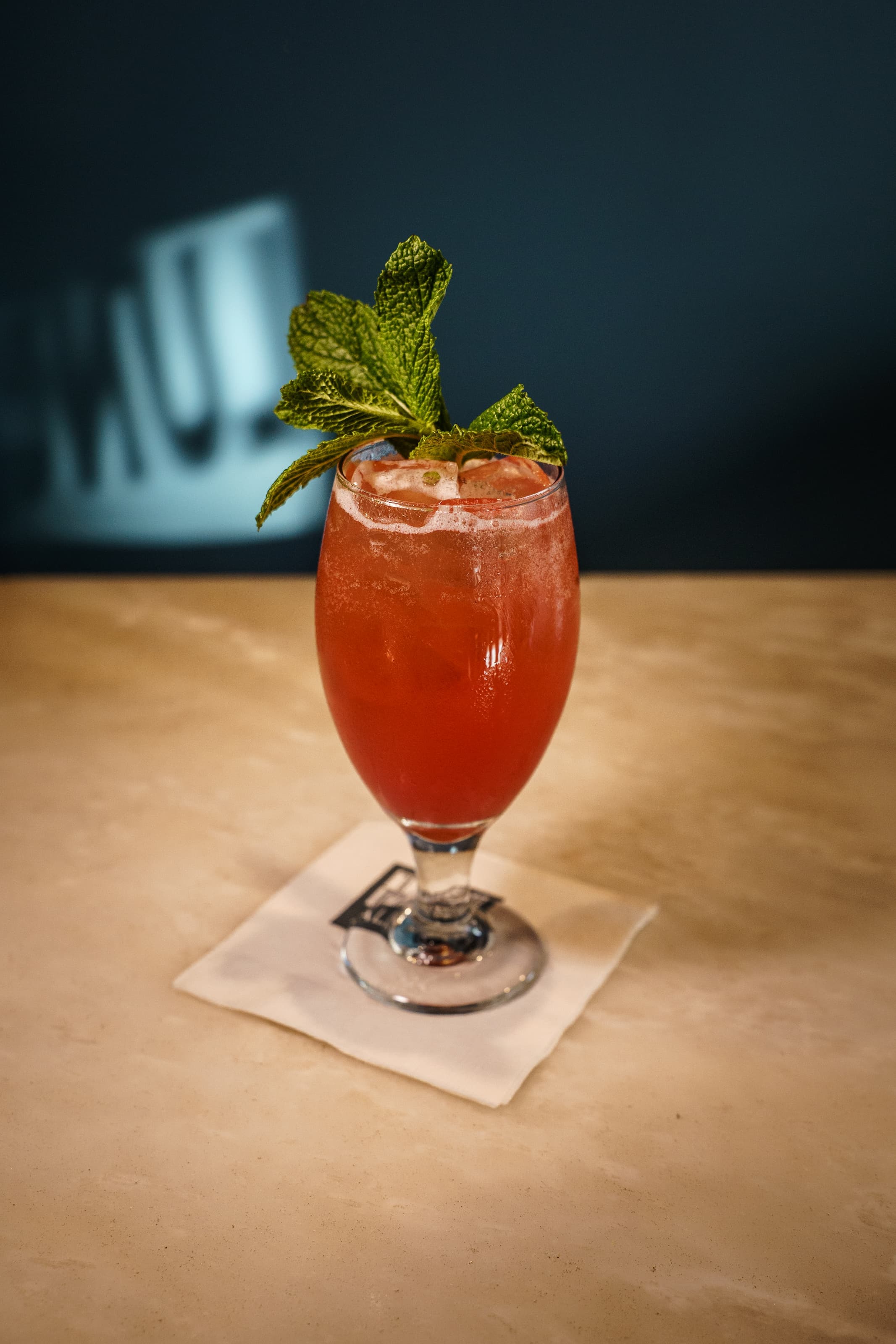Craft cocktail at Tin Pan Alley's bar